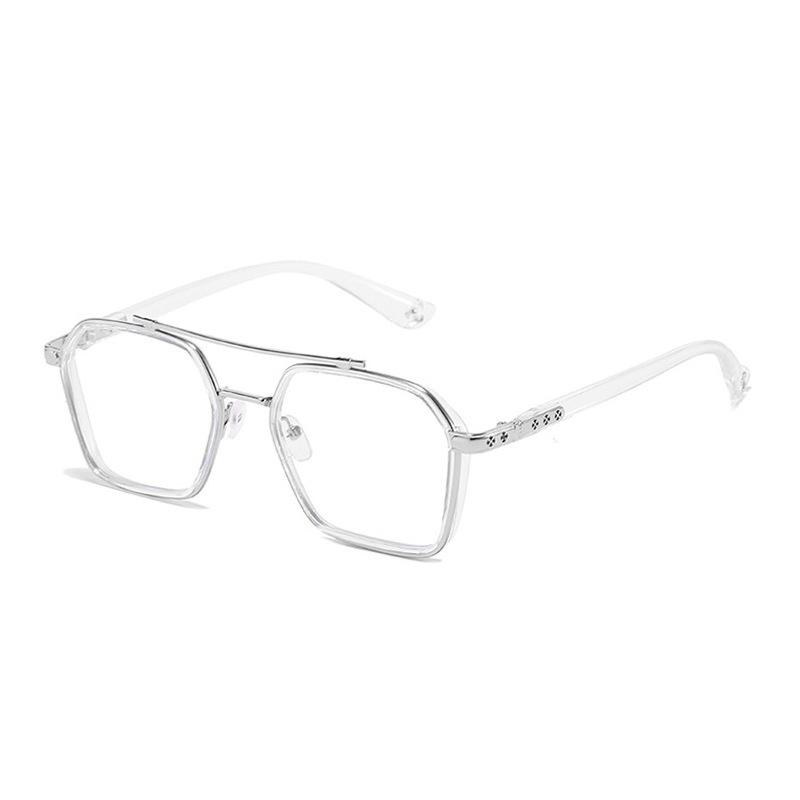 Double Bridge Square Anti-Blue Light Glasses Men Vintage Transparent Computer Glasses Women Oversize Frame Eyeglasses
Double Bridge Square Anti-Blue Light Glasses Men Vintage Transparent Computer Glasses Women Oversize Frame Eyeglasses