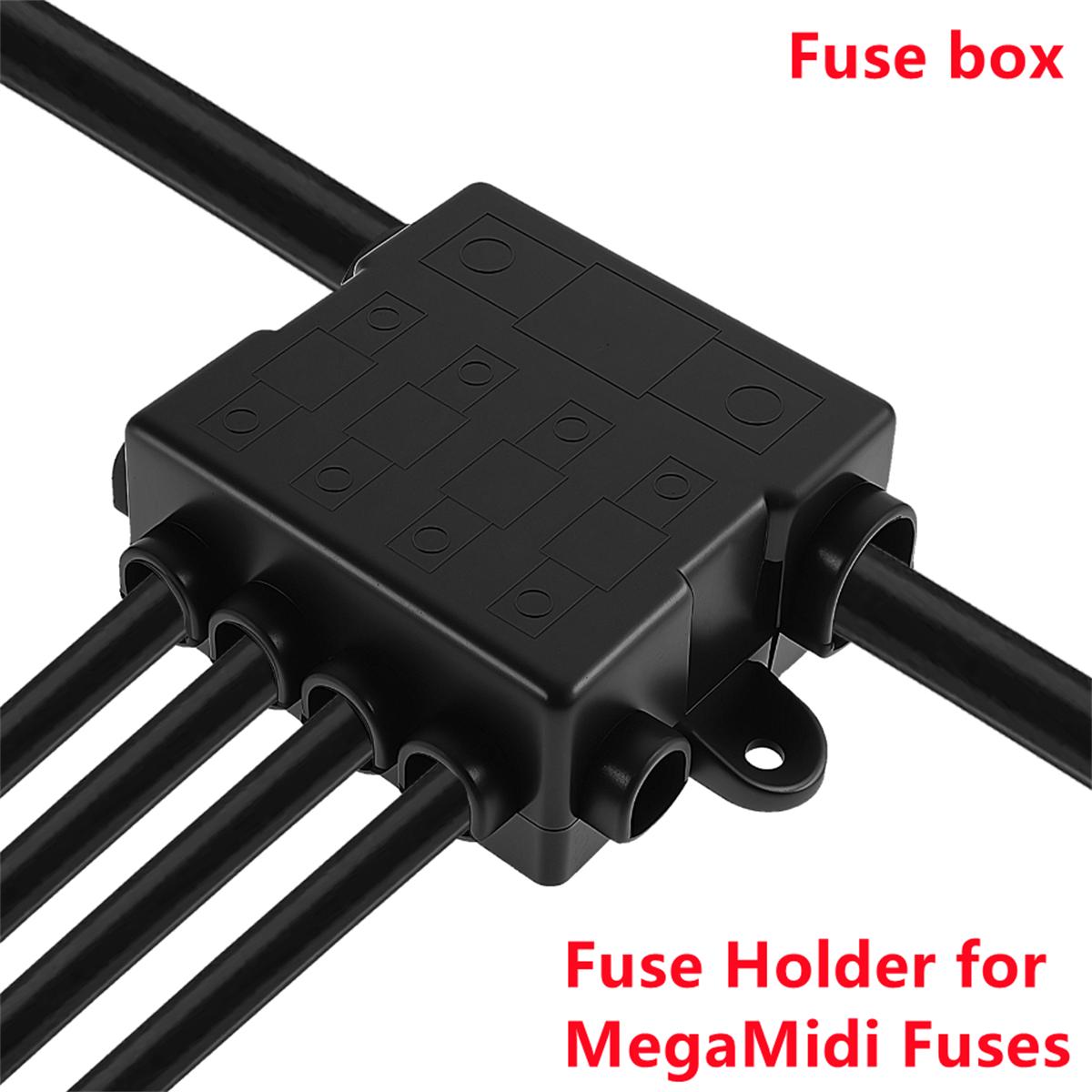 5 ways Fuse Box with Bus Bar HEAVY DUTY Power Distribution Fuse Box Block Mega & Midi Fuses Holder for Automotive Marine black
5 ways Fuse Box with Bus Bar HEAVY DUTY Power Distribution Fuse Box Block Mega & Midi Fuses Holder for Automotive Marine black