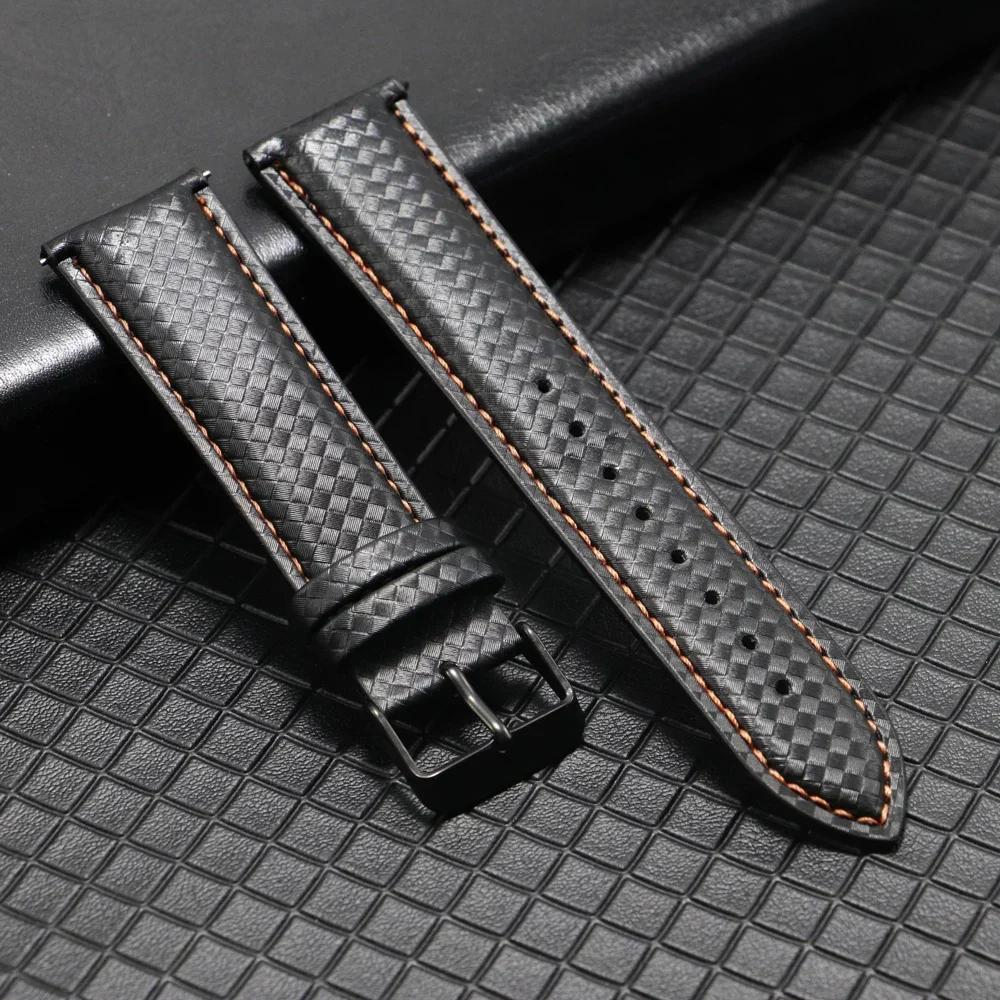 20mm 22mm Quick Release Black Carbon Fiber Leather Watch Strap Band For Galaxy Watch 7 6 5 4 40mm 44mm Gear S3 Replacement Band 20MM
20mm 22mm Quick Release Black Carbon Fiber Leather Watch Strap Band For Galaxy Watch 7 6 5 4 40mm 44mm Gear S3 Replacement Band 20MM