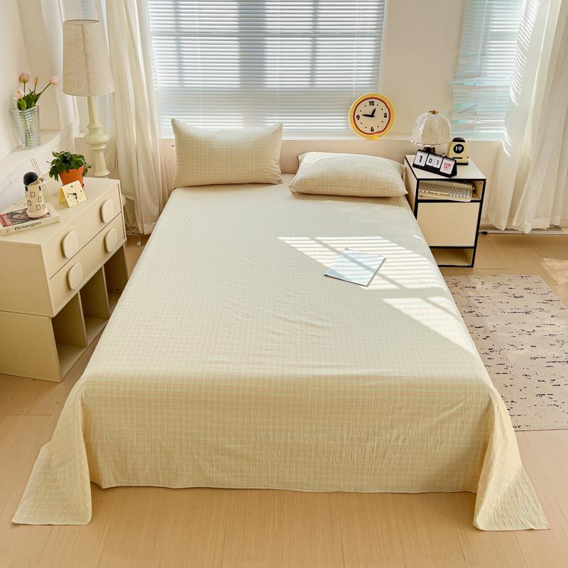 Cotton Bed Flat Sheet designed for Double Bed Plain Solid Color Top Sheets Single/Queen/King Flat Bedsheets Household Bed Linen Sheets 120x230cm 1pc
Cotton Bed Flat Sheet designed for Double Bed Plain Solid Color Top Sheets Single/Queen/King Flat Bedsheets Household Bed Linen Sheets 120x230cm 1pc