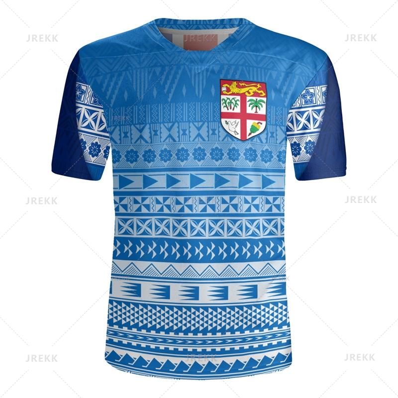 3D The Republic-of Fiji Flag Printing V Neck T Shirt Fiji Rugby-Jersey Emblem Graphic V neck T Shirts For Men Fashion Tee Shirts 6XL
3D The Republic-of Fiji Flag Printing V Neck T Shirt Fiji Rugby-Jersey Emblem Graphic V neck T Shirts For Men Fashion Tee Shirts 6XL