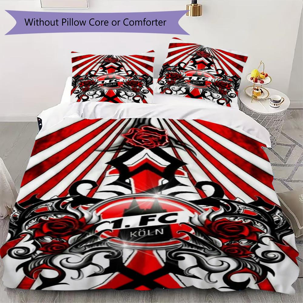 FC KÖLN Pattern Bedding uilt Set uilt Cover Pillowcase Home Decoration Birthday Gift (1 * duvet cover + 2 * pillowcase without core)51 140x200cm
FC KÖLN Pattern Bedding uilt Set uilt Cover Pillowcase Home Decoration Birthday Gift (1 * duvet cover + 2 * pillowcase without core)51 140x200cm