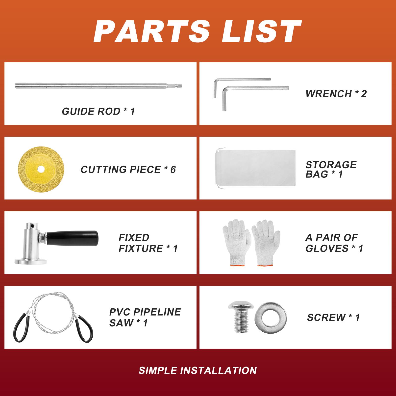 Inside PVC Pipe Cutter Plumbing Internal Cutter Adjustable Pipe Cutting Tool for Impact Drivers and Drills glass cutting grinder срібний
Inside PVC Pipe Cutter Plumbing Internal Cutter Adjustable Pipe Cutting Tool for Impact Drivers and Drills glass cutting grinder срібний