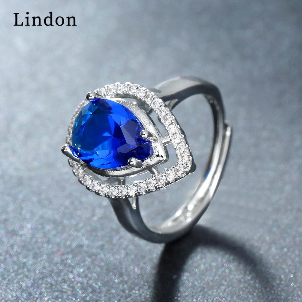 Классическое кольцо Lindon из медного сплава с цирконием, женские ювелирные изделия, свадебный подарок для вечеринки