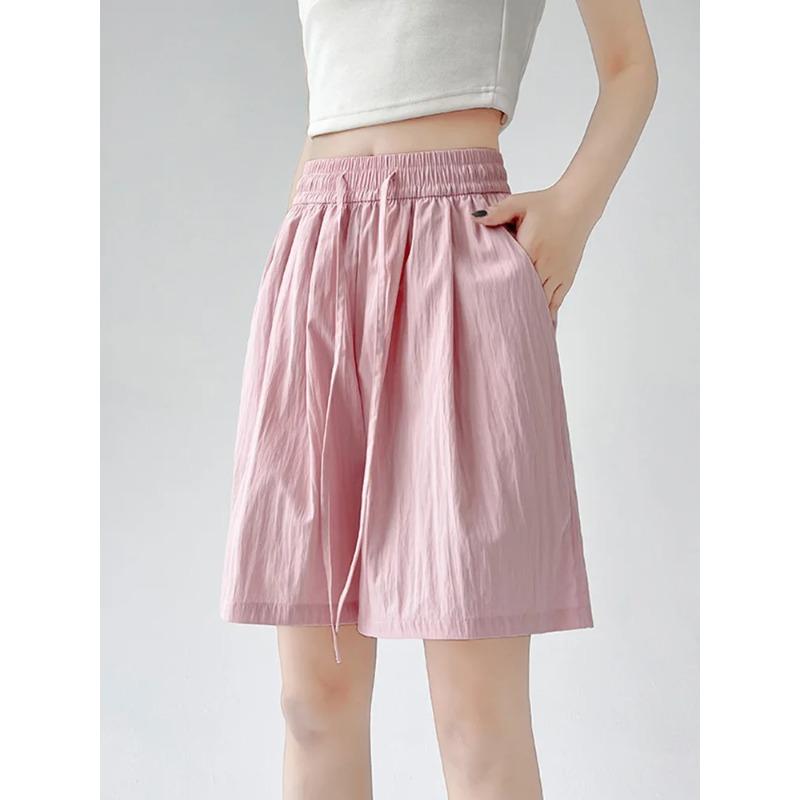 Summer Women Shorts Casual Solid Two Pockets Elastic Waist Shorts high Waist Loose Shorts For Girls Soft Female Beach Shorts M розовый
Summer Women Shorts Casual Solid Two Pockets Elastic Waist Shorts high Waist Loose Shorts For Girls Soft Female Beach Shorts M розовый