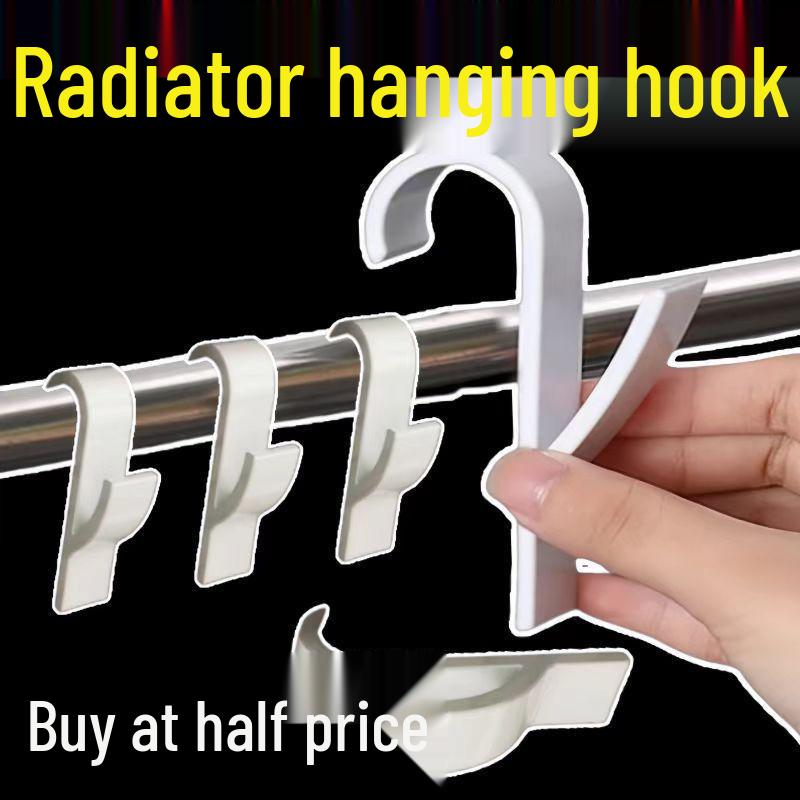 No-Drill Bathroom Radiator Drying & Towel Rack with Storage Hooks білий
No-Drill Bathroom Radiator Drying & Towel Rack with Storage Hooks білий