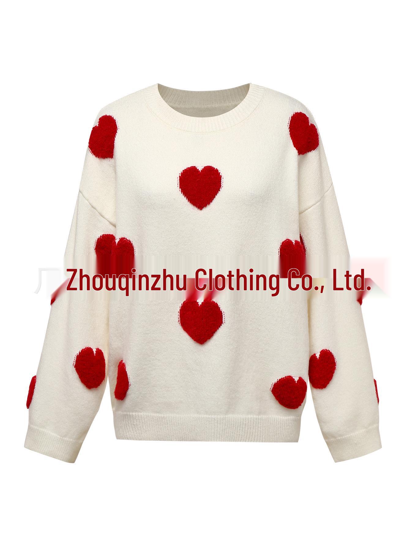 Женский джемпер с длинным рукавом и жаккардовым узором в виде сердец: Трендовый, Слегка Эластичный Пуловер Small белый
Женский джемпер с длинным рукавом и жаккардовым узором в виде сердец: Трендовый, Слегка Эластичный Пуловер Small белый