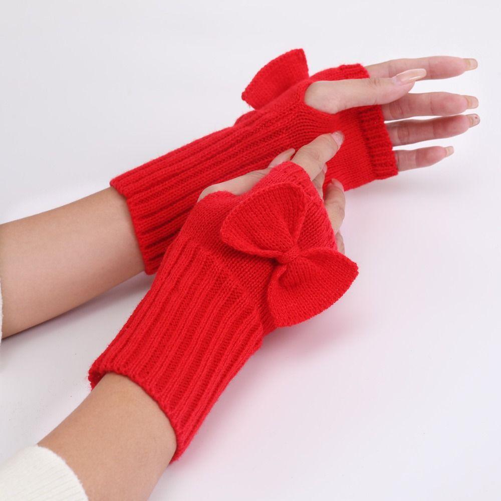 Cycling Gloves Bow Knitted Gloves Fingerless Half Finger Gloves Fashion Twists Gloves Winter
Cycling Gloves Bow Knitted Gloves Fingerless Half Finger Gloves Fashion Twists Gloves Winter