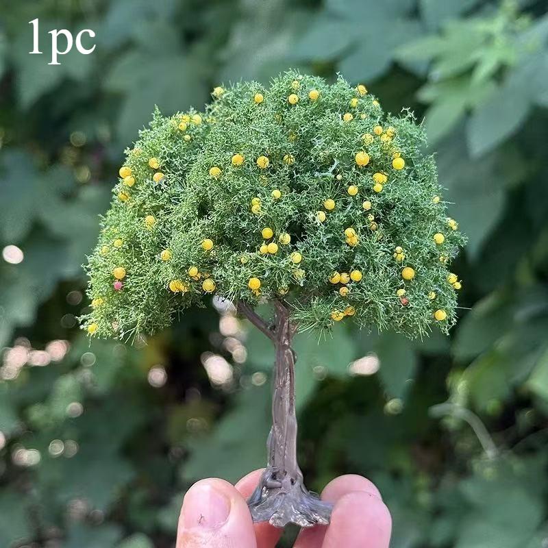 1pc Realistic Model Fruit Tree Plastic Miniature Farmhouse Decoration Garden And Train Display Scenes Model Garden Decoration
1pc Realistic Model Fruit Tree Plastic Miniature Farmhouse Decoration Garden And Train Display Scenes Model Garden Decoration