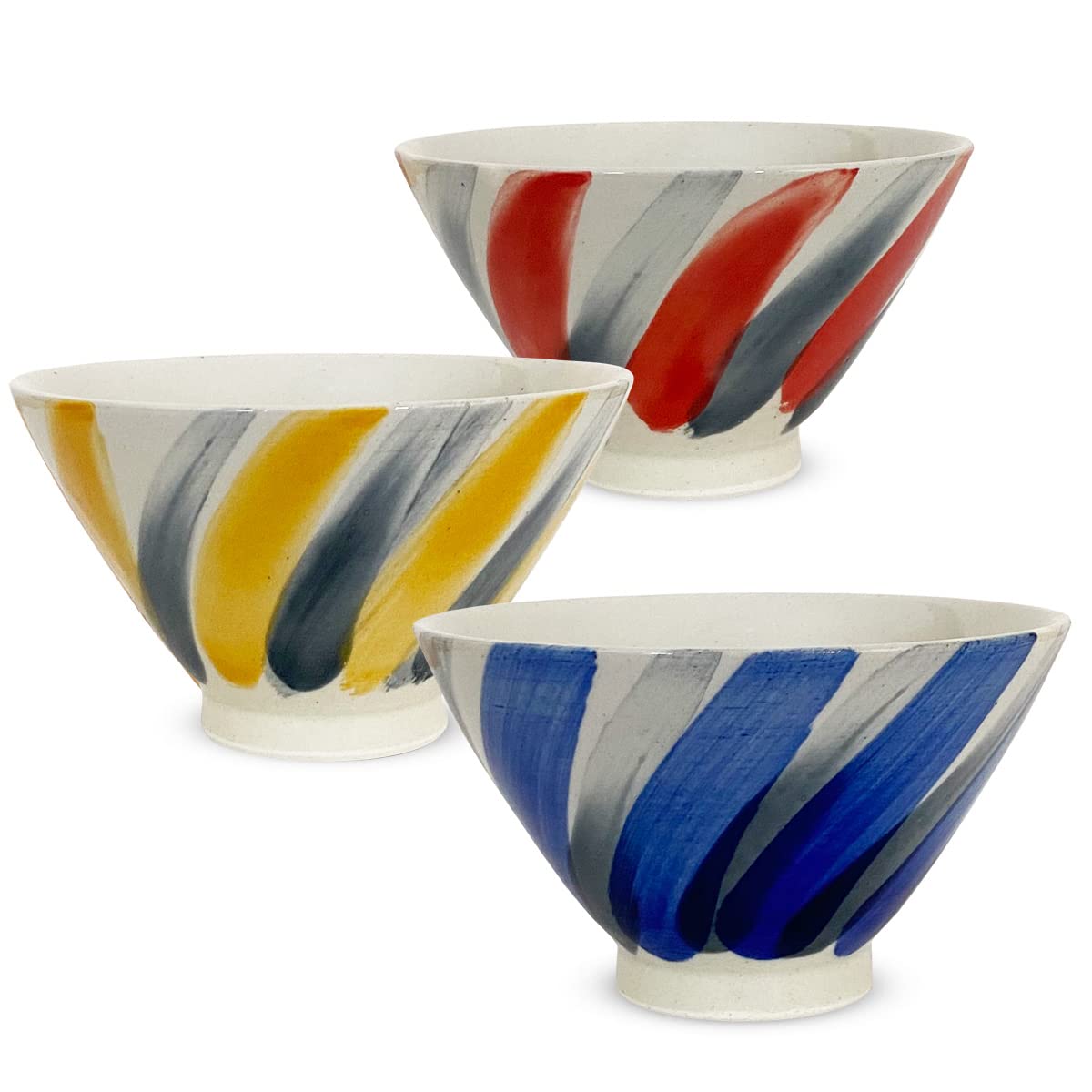 Isaozan Kiln Tea Bowl Set of 3 Diameter Height Brush Grain Hasami Ware Made in Japan J-kitchens 11.5cm 6.8cm
Isaozan Kiln Tea Bowl Set of 3 Diameter Height Brush Grain Hasami Ware Made in Japan J-kitchens 11.5cm 6.8cm