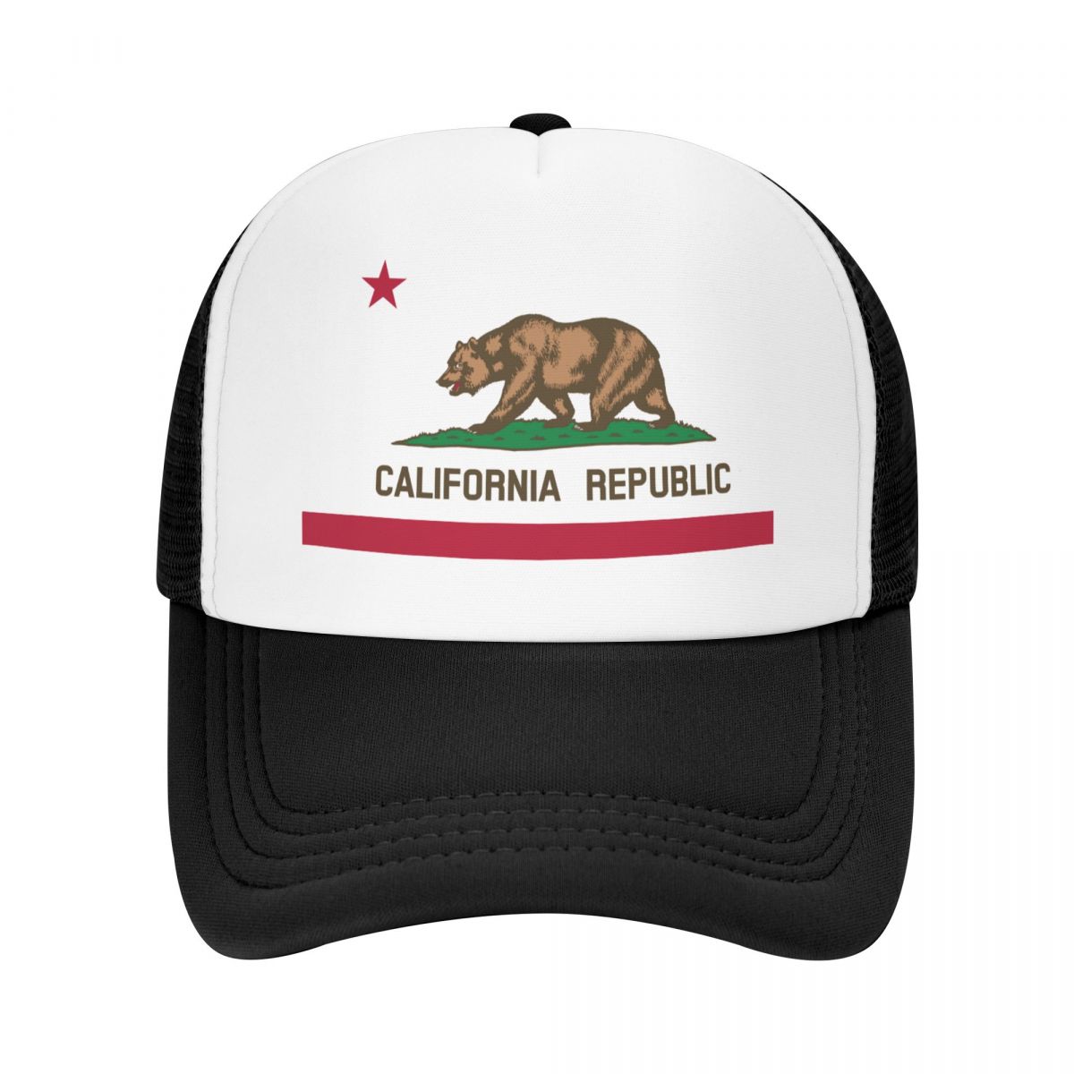 Classic Bear California Republic Flag Baseball Cap Women Unisex Breathable Trucker Hat Performance
Classic Bear California Republic Flag Baseball Cap Women Unisex Breathable Trucker Hat Performance