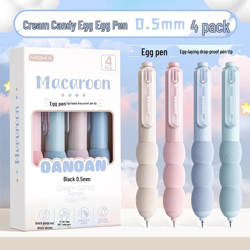 Egg-Shaped Anti-Drop Quick-Dry Black Pen with Soft Grip and Clickable ST Nib, Ideal for Students 0.5mm
Egg-Shaped Anti-Drop Quick-Dry Black Pen with Soft Grip and Clickable ST Nib, Ideal for Students 0.5mm