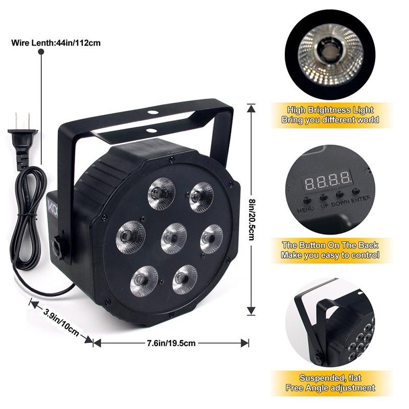 7 LED RGBW DMX 512 Stage Flat Par Lighting Effect DJ Disco Party Holiday Christmas Bar Club Wedding Birthday Show Light 2024 New US Plug
7 LED RGBW DMX 512 Stage Flat Par Lighting Effect DJ Disco Party Holiday Christmas Bar Club Wedding Birthday Show Light 2024 New US Plug