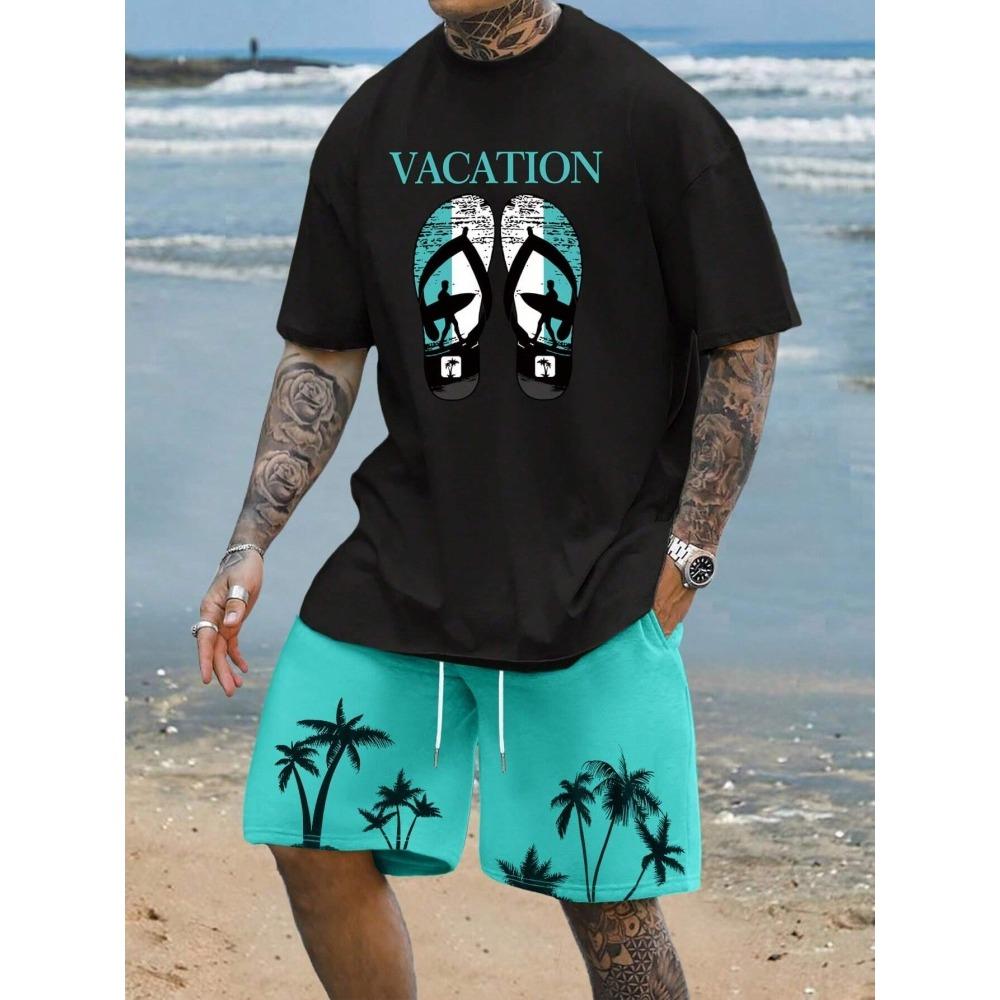 Hawaiian Beach Resort Casual Men s Crew T-shirt And Shorts Set Coconut Print Men s Short Sleeve Top Outdoor Loose Shorts 6XL
Hawaiian Beach Resort Casual Men s Crew T-shirt And Shorts Set Coconut Print Men s Short Sleeve Top Outdoor Loose Shorts 6XL