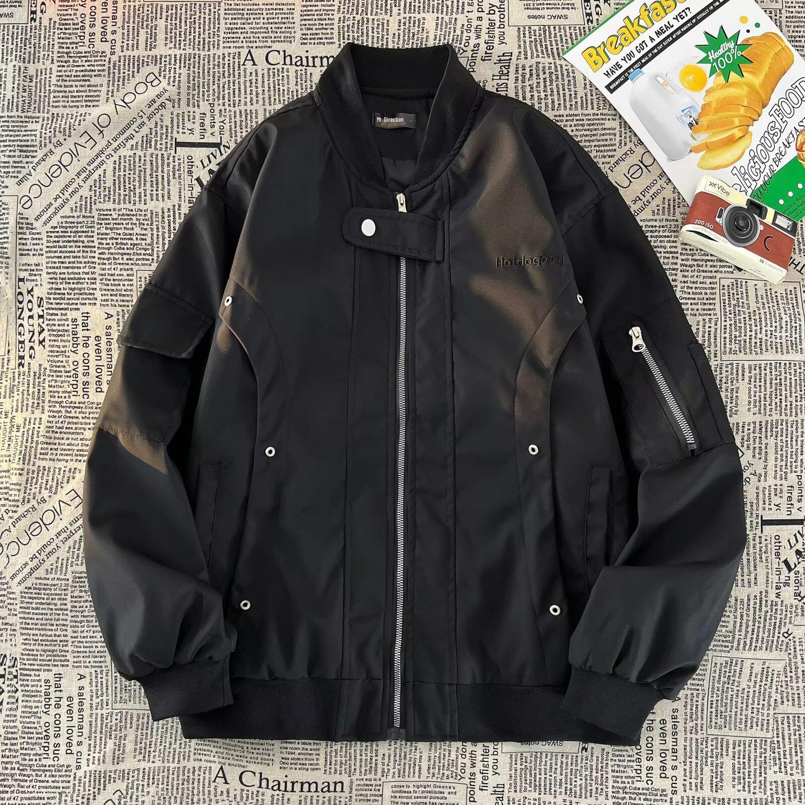 Men s Vintage American Street Style Bomber Jacket - Loose Fit Motorcycle Baseball Windproof Mountaineering Jacket 2XL чорний
Men s Vintage American Street Style Bomber Jacket - Loose Fit Motorcycle Baseball Windproof Mountaineering Jacket 2XL чорний