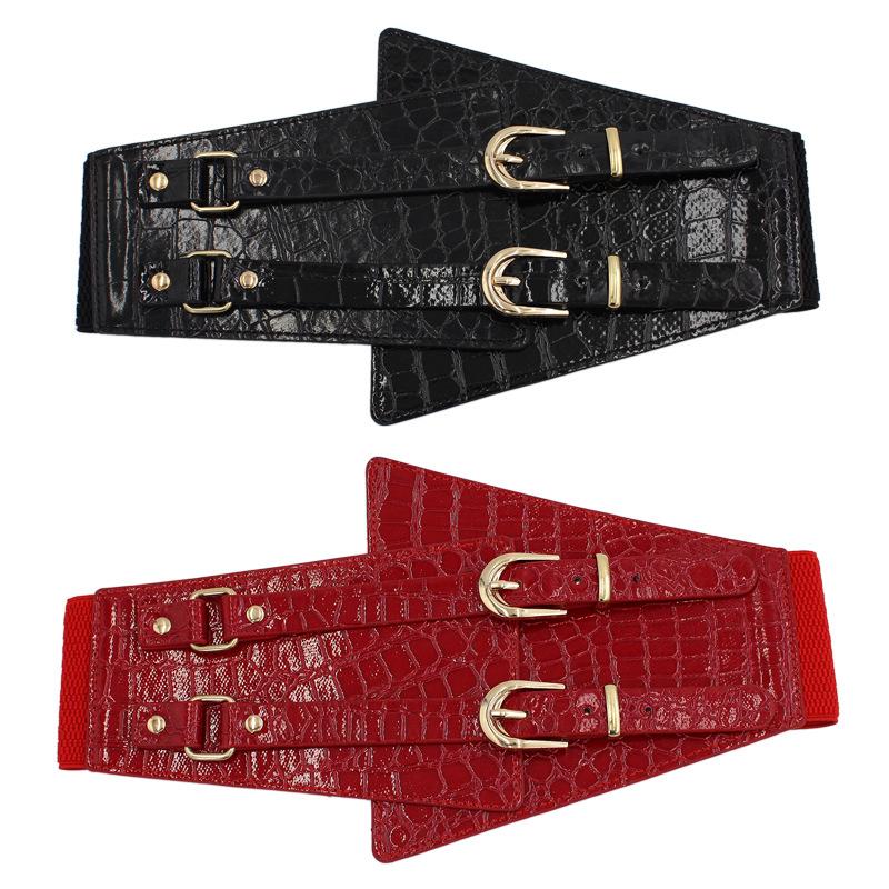 Stone Pattern Double Needle Buckle Wide Waist Seal Female Style Retro Elastic Elastic Decoration With Skirt Coat Belt червоний
Stone Pattern Double Needle Buckle Wide Waist Seal Female Style Retro Elastic Elastic Decoration With Skirt Coat Belt червоний