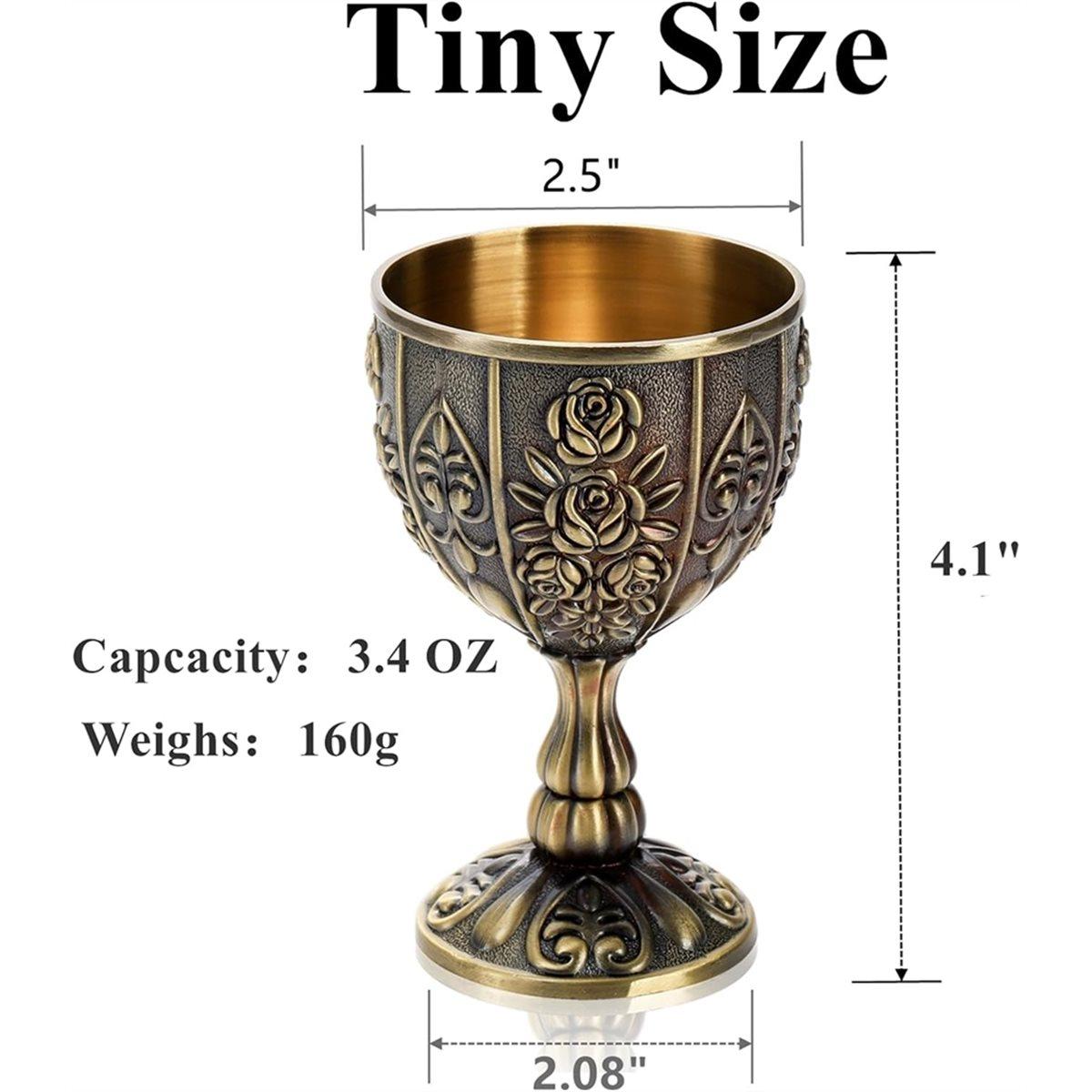 Handmade Goblet ,Vintage Engraving Wine Cup, 3.4OZ Food Safe Sturdy Drinking Vessel Shot Glasses for Home Decor China Mainland
Handmade Goblet ,Vintage Engraving Wine Cup, 3.4OZ Food Safe Sturdy Drinking Vessel Shot Glasses for Home Decor China Mainland