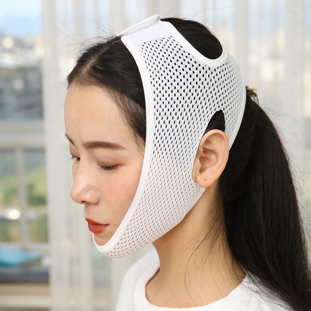 Elastic Face-Lift Belt Adjustable Strap Double Chin Reducer Facial Massager Facial Care білий
Elastic Face-Lift Belt Adjustable Strap Double Chin Reducer Facial Massager Facial Care білий