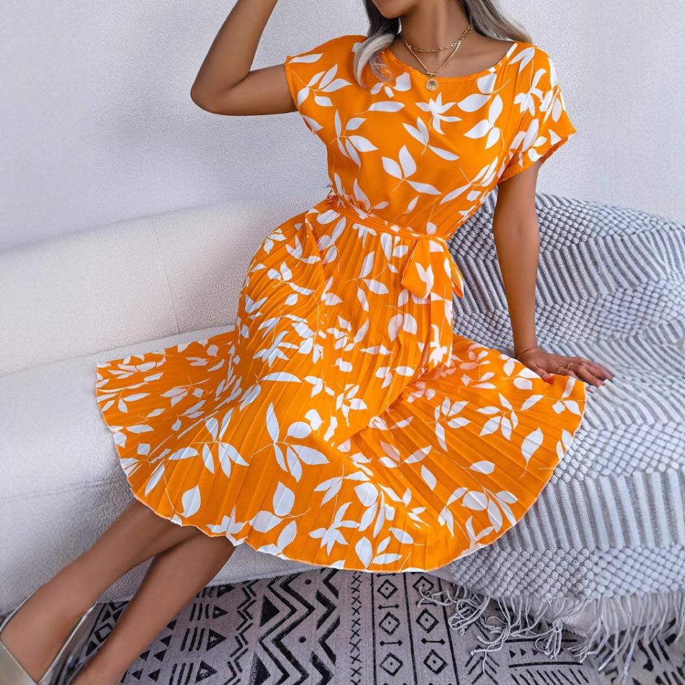Fashion Women s Floral Dress Casual Leaf Short Sleeve Hem Pleated Dresses XL жовтий
Fashion Women s Floral Dress Casual Leaf Short Sleeve Hem Pleated Dresses XL жовтий