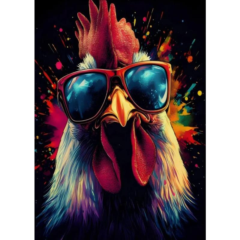 Gaming Poster For Room Funny Chicken Canvas Painting Cool Iguana Butterfly Gorilla Chicken With Sunglasses Beautiful Wall Decor 21X30CMNo Framed
Gaming Poster For Room Funny Chicken Canvas Painting Cool Iguana Butterfly Gorilla Chicken With Sunglasses Beautiful Wall Decor 21X30CMNo Framed