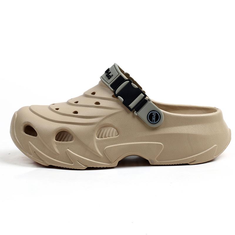 Новые мужские туфли с отверстиями, мужские шлепанцы с толстой подошвой и нескользящей подошвой для пляжа, домашняя обувь, две трендовые 45 хаки
Новые мужские туфли с отверстиями, мужские шлепанцы с толстой подошвой и нескользящей подошвой для пляжа, домашняя обувь, две трендовые 45 хаки