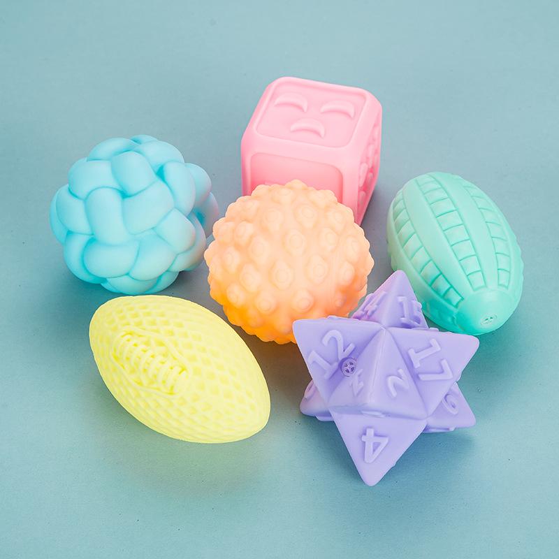 Детский сенсорный мяч с разными текстурами: Мягкая резиновая игрушка-антистресс для захвата, массажа и купания
Детский сенсорный мяч с разными текстурами: Мягкая резиновая игрушка-антистресс для захвата, массажа и купания