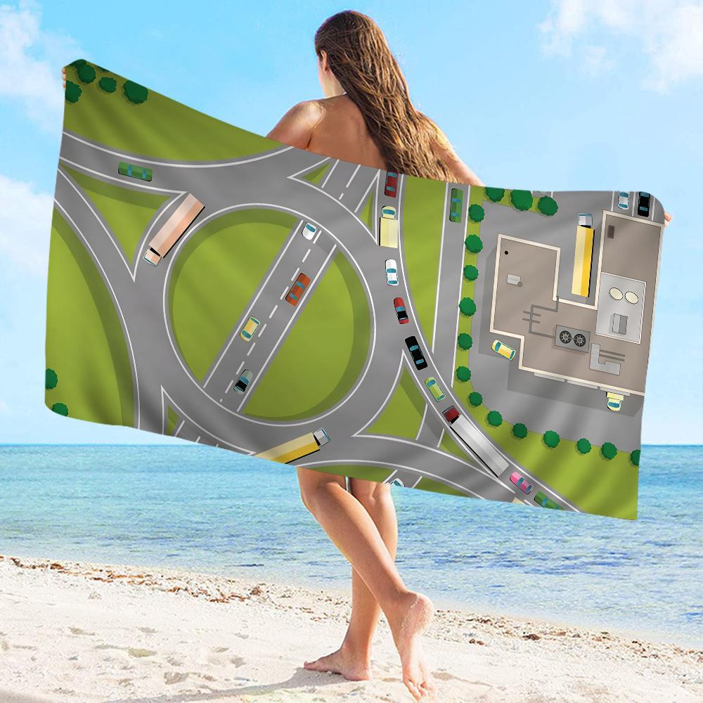 Road Traffic Route Map Towel Microfiber Beach Towel Absorbent Quick dry Soft Yoga Swimming Resort Mountain Climbing Towel W40*H60(CM)
Road Traffic Route Map Towel Microfiber Beach Towel Absorbent Quick dry Soft Yoga Swimming Resort Mountain Climbing Towel W40*H60(CM)