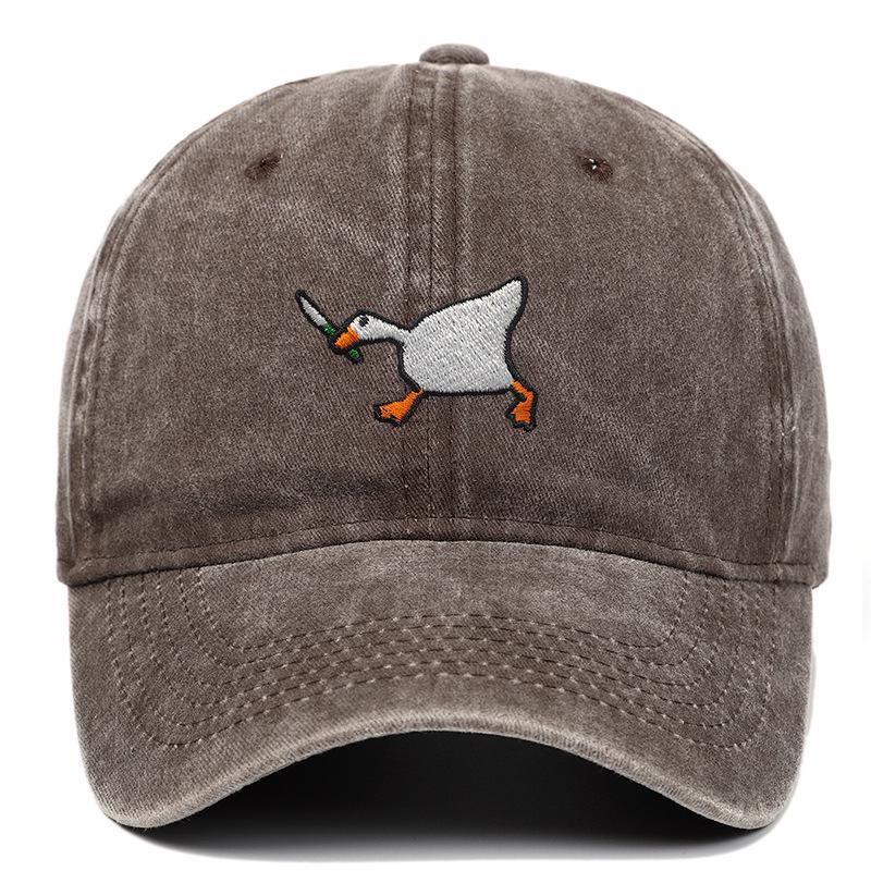 White Goose Embroidered Unisex Baseball Cap - Trendy & Versatile Adjustable кавовий/коричневий
White Goose Embroidered Unisex Baseball Cap - Trendy & Versatile Adjustable кавовий/коричневий