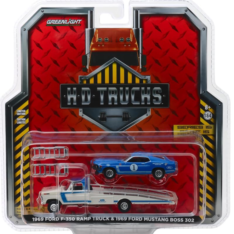 Грузовик GREENLIGHT Scale HD Truck 1969 Ford F350 Ramp Truck 1969 Mustang Boss Mustang Club Racing Team 164 и 302#1
Грузовик GREENLIGHT Scale HD Truck 1969 Ford F350 Ramp Truck 1969 Mustang Boss Mustang Club Racing Team 164 и 302#1
