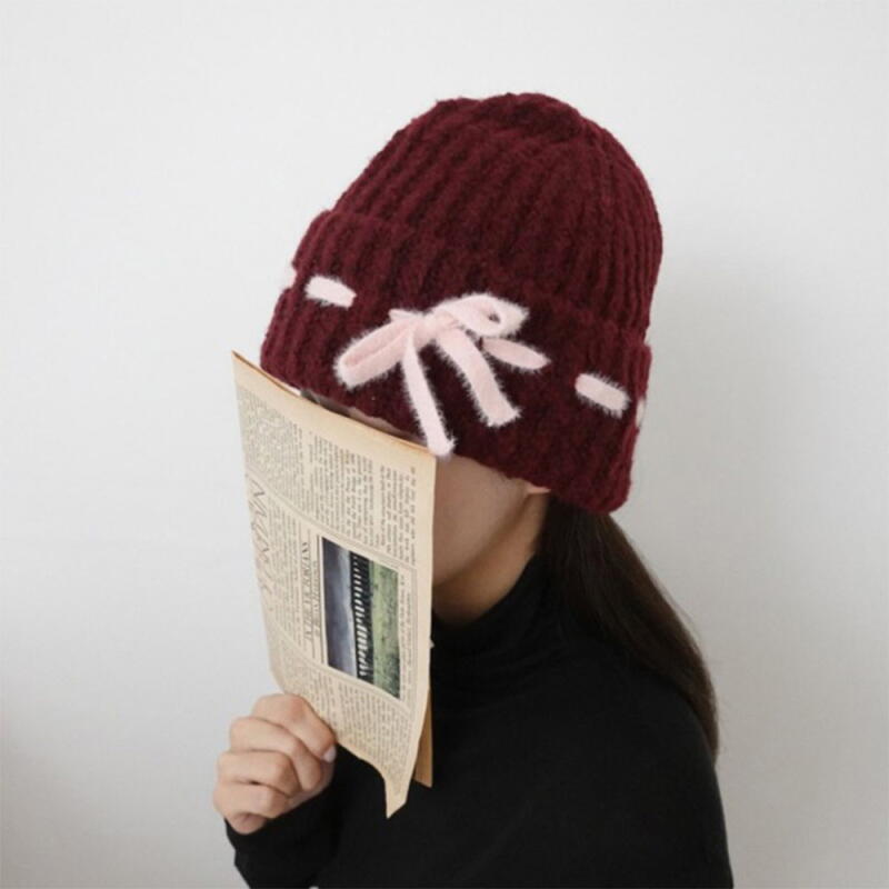Women s Pink Ribbon Color Block Roll-Up Wool Knit Beanie wine
Women s Pink Ribbon Color Block Roll-Up Wool Knit Beanie wine