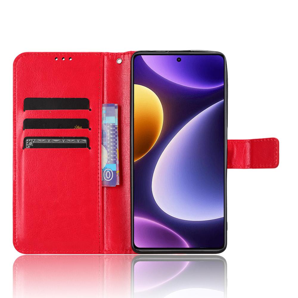For Xiaomi Redmi Note 12 Turbo 5G/Poco F5 5G Wallet Stand Protective Phone Case Crazy Horse Texture Leather Cover Red
For Xiaomi Redmi Note 12 Turbo 5G/Poco F5 5G Wallet Stand Protective Phone Case Crazy Horse Texture Leather Cover Red