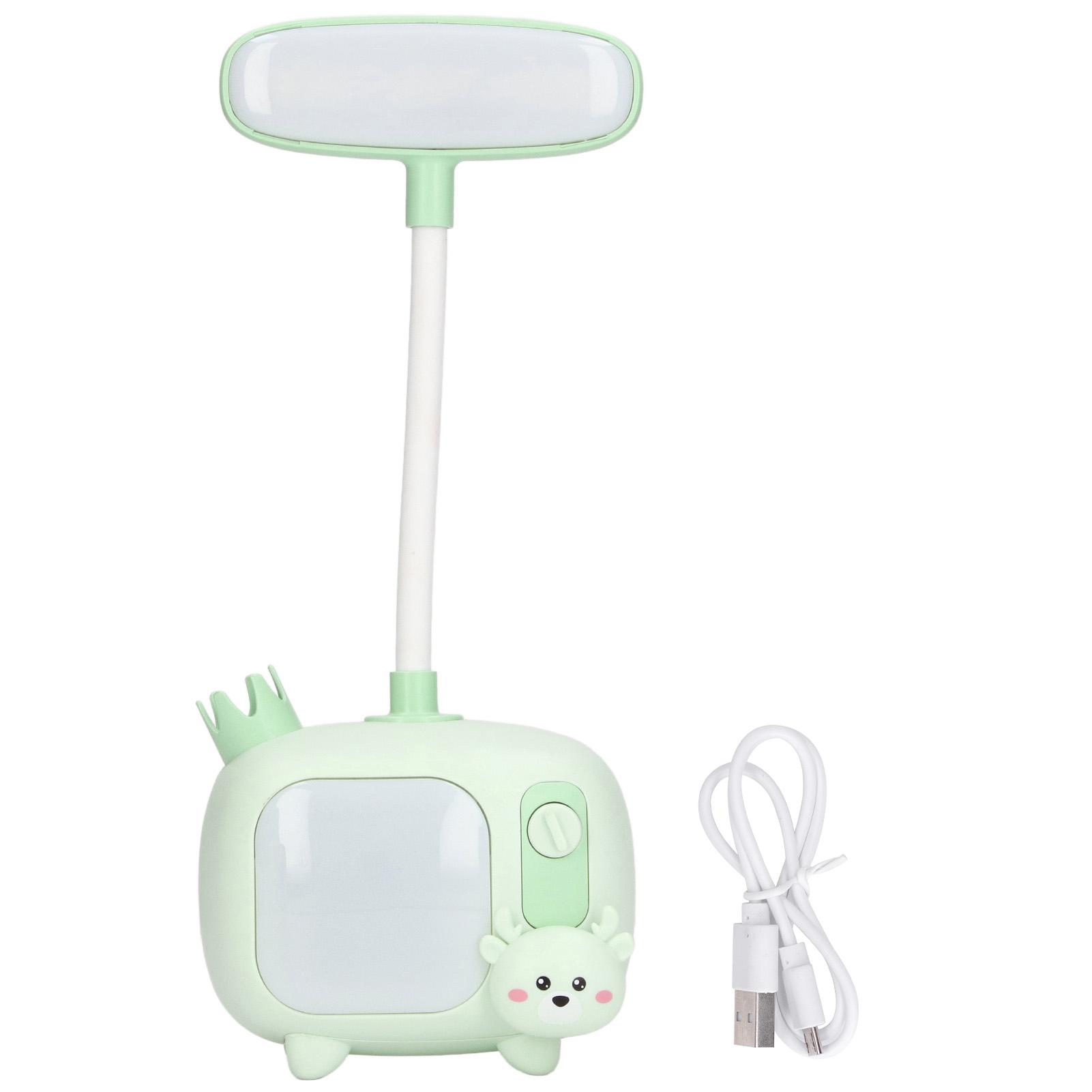 Детская настольная лампа для чтения в стиле ТВ, силиконовая подставка с гусиной шеей и USB-зарядкой, мягкая светодиодная лампа для детей Green
Детская настольная лампа для чтения в стиле ТВ, силиконовая подставка с гусиной шеей и USB-зарядкой, мягкая светодиодная лампа для детей Green