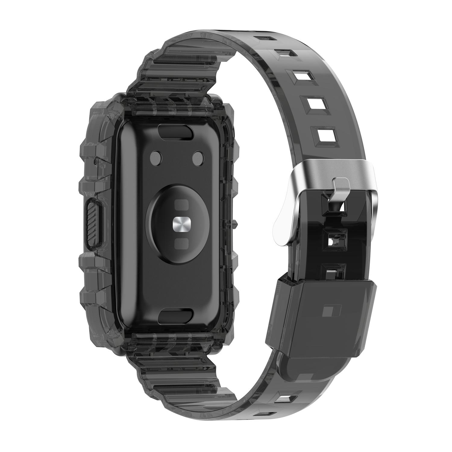 Transparent TPU Integrated Smart Watch Band Wrist Strap Frame for Huawei Watch Fit/Fit 2/Fit New,One Size Black
Transparent TPU Integrated Smart Watch Band Wrist Strap Frame for Huawei Watch Fit/Fit 2/Fit New,One Size Black
