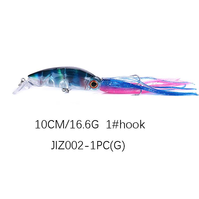 Sea Fishing Long Casting Big Octopus Squid Lure - Light Saltwater Plastic Fake Bait for Big Game Fishing 10CM-16.6G
Sea Fishing Long Casting Big Octopus Squid Lure - Light Saltwater Plastic Fake Bait for Big Game Fishing 10CM-16.6G