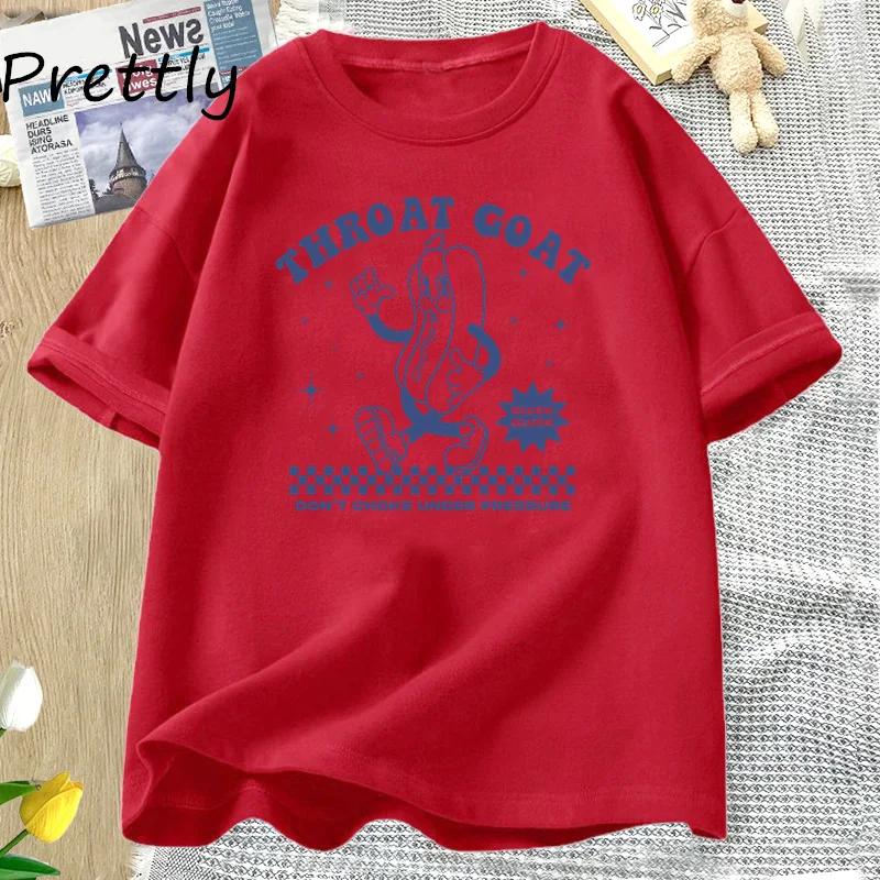 Throat Goat Graphic T Shirts Cotton Causal Short Sleeve Tshirt Fashion Round Neck Loose Tees Women Clothing Streetwear S
Throat Goat Graphic T Shirts Cotton Causal Short Sleeve Tshirt Fashion Round Neck Loose Tees Women Clothing Streetwear S