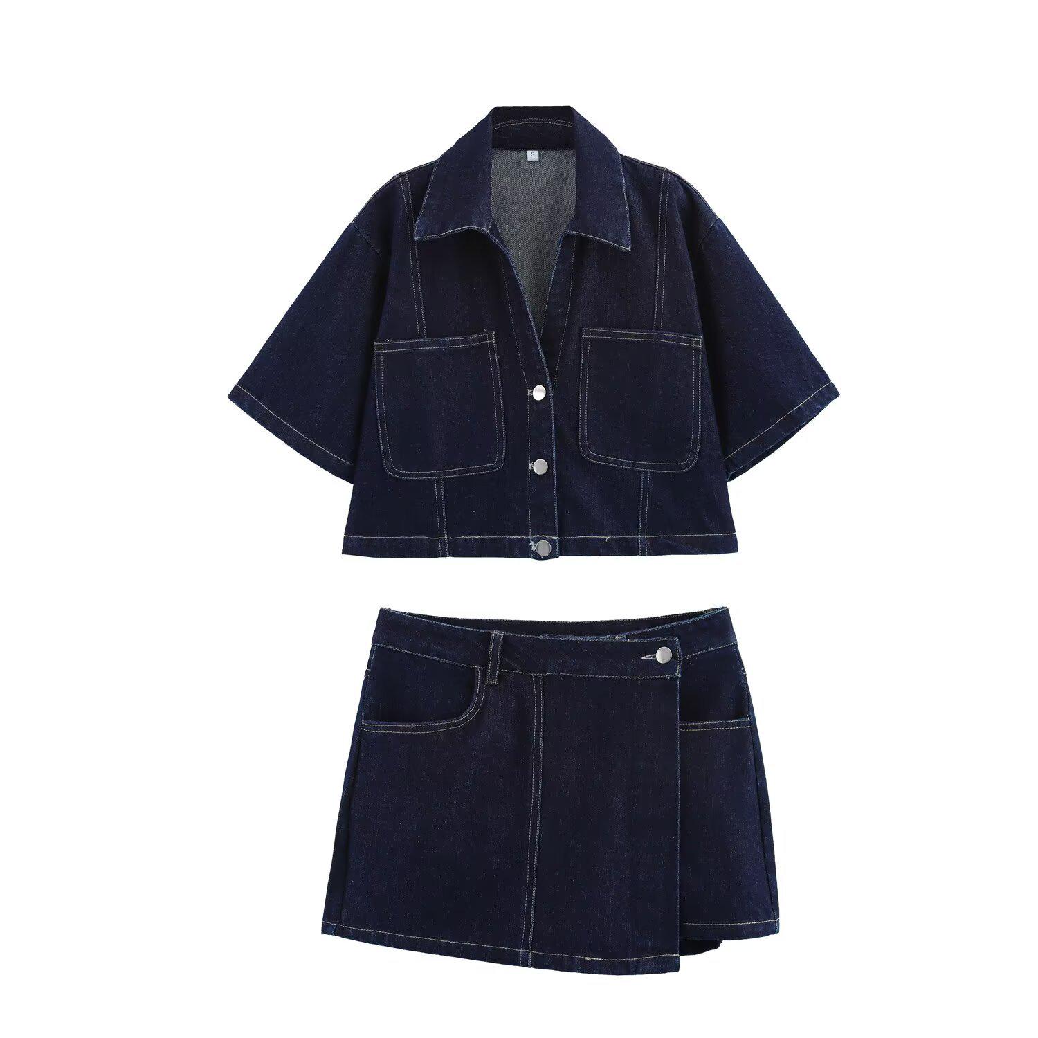 Spring 2025 Women s High-Waist Slim Denim Set with Pocket Embellished Shirt Extra Small
Spring 2025 Women s High-Waist Slim Denim Set with Pocket Embellished Shirt Extra Small