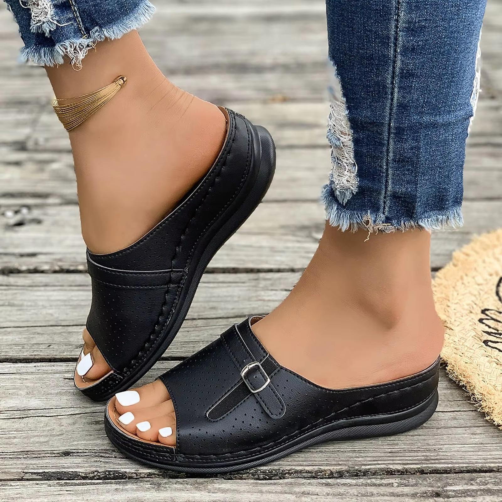 Summer New Plus Size Women s Sandals With Belt Buckle 38 чорний
Summer New Plus Size Women s Sandals With Belt Buckle 38 чорний