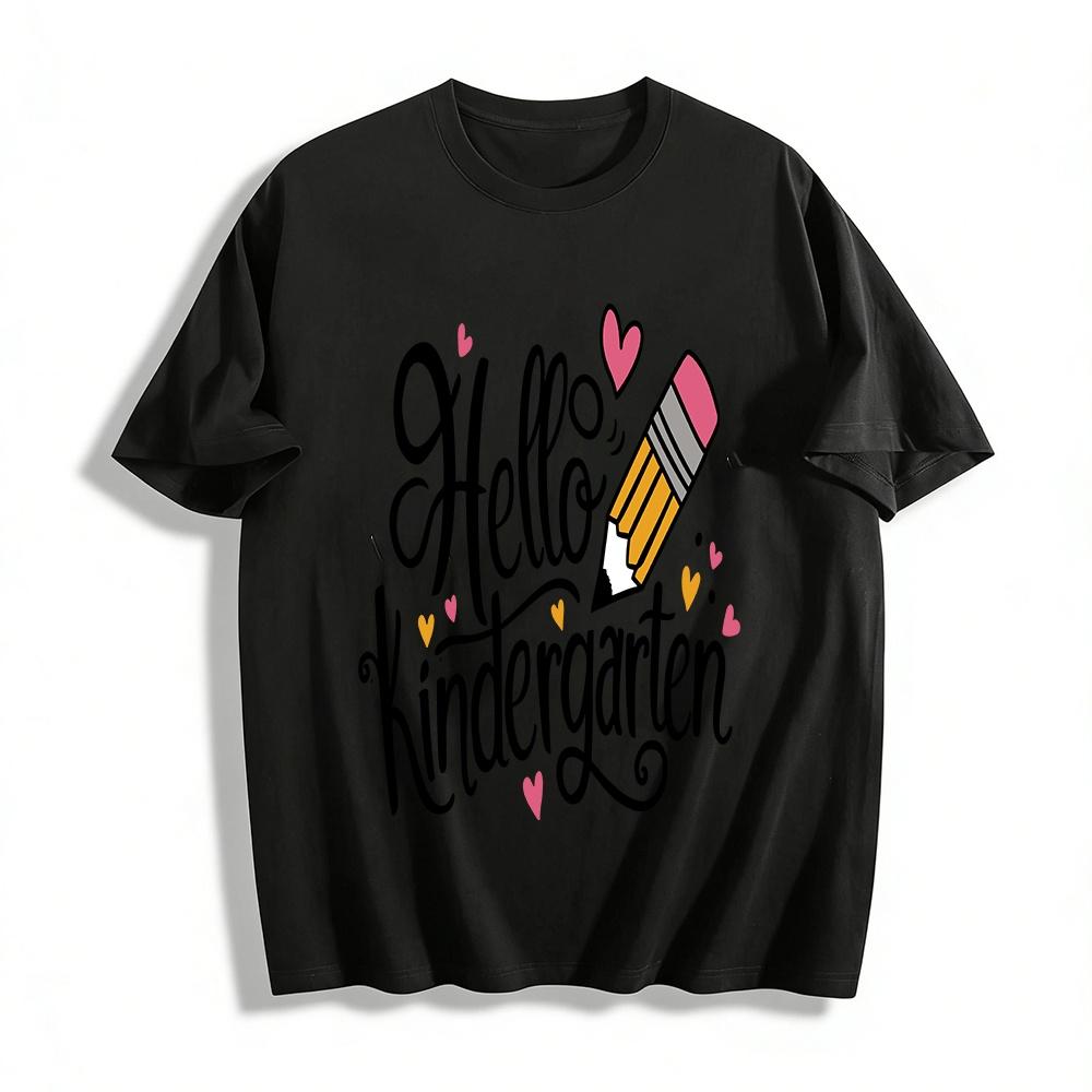 Hello Kindergarten Printed Top Back To School Casual T-Shirt For Kids Pure cotton T-shirt XXS
Hello Kindergarten Printed Top Back To School Casual T-Shirt For Kids Pure cotton T-shirt XXS