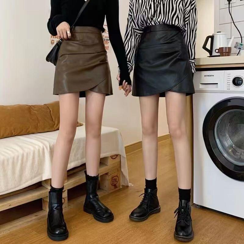 Hong Kong Style Irregular Pleated PU Leather Midi Skirt - Women s High Waist A-Line Slimming Short Skirt for Autumn/Winter 2024 S чёрный
Hong Kong Style Irregular Pleated PU Leather Midi Skirt - Women s High Waist A-Line Slimming Short Skirt for Autumn/Winter 2024 S чёрный