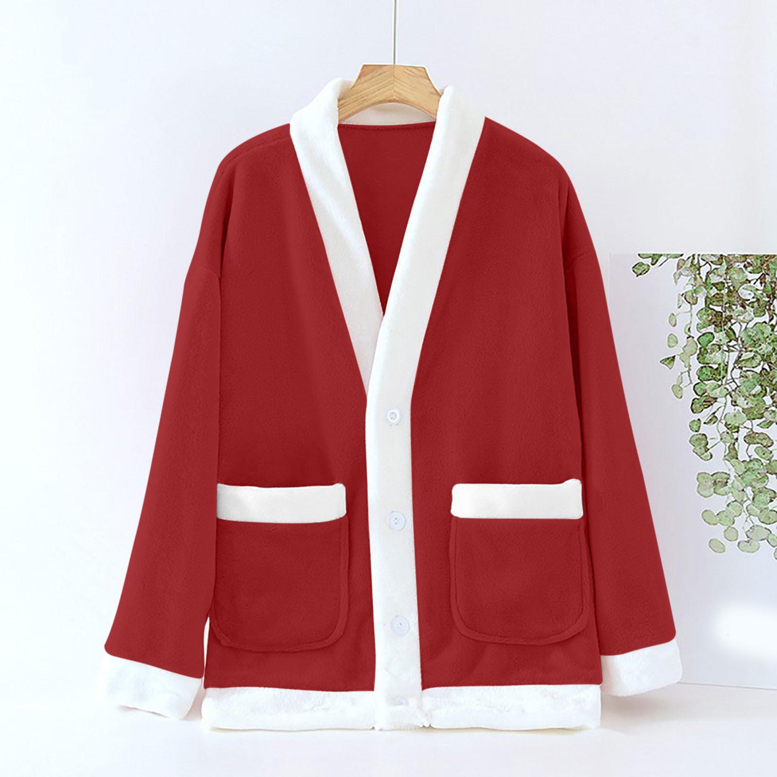 Женский повседневный и удобный кардиган с V-образным вырезом, теплая и плюшевая домашняя одежда, пижамная куртка XL винный
Женский повседневный и удобный кардиган с V-образным вырезом, теплая и плюшевая домашняя одежда, пижамная куртка XL винный