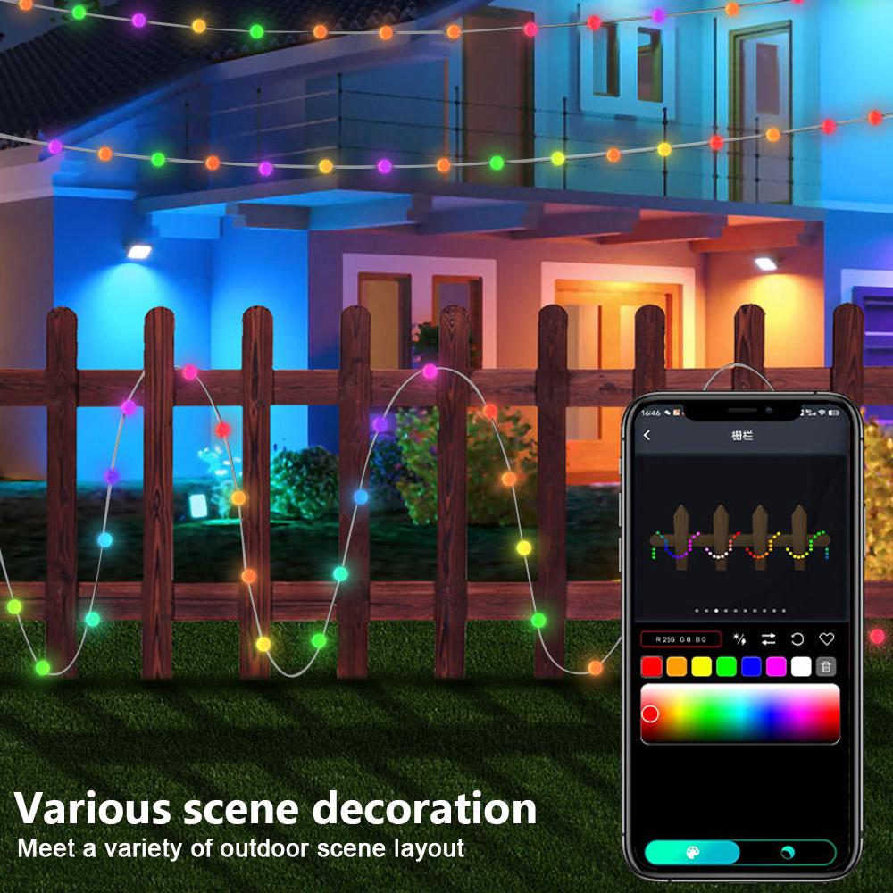 RGB Color Changing Globe String Lights 33ft Smart APP Control Fairy String Hanging Lights For Indoor Outdoor Party Christmas
RGB Color Changing Globe String Lights 33ft Smart APP Control Fairy String Hanging Lights For Indoor Outdoor Party Christmas