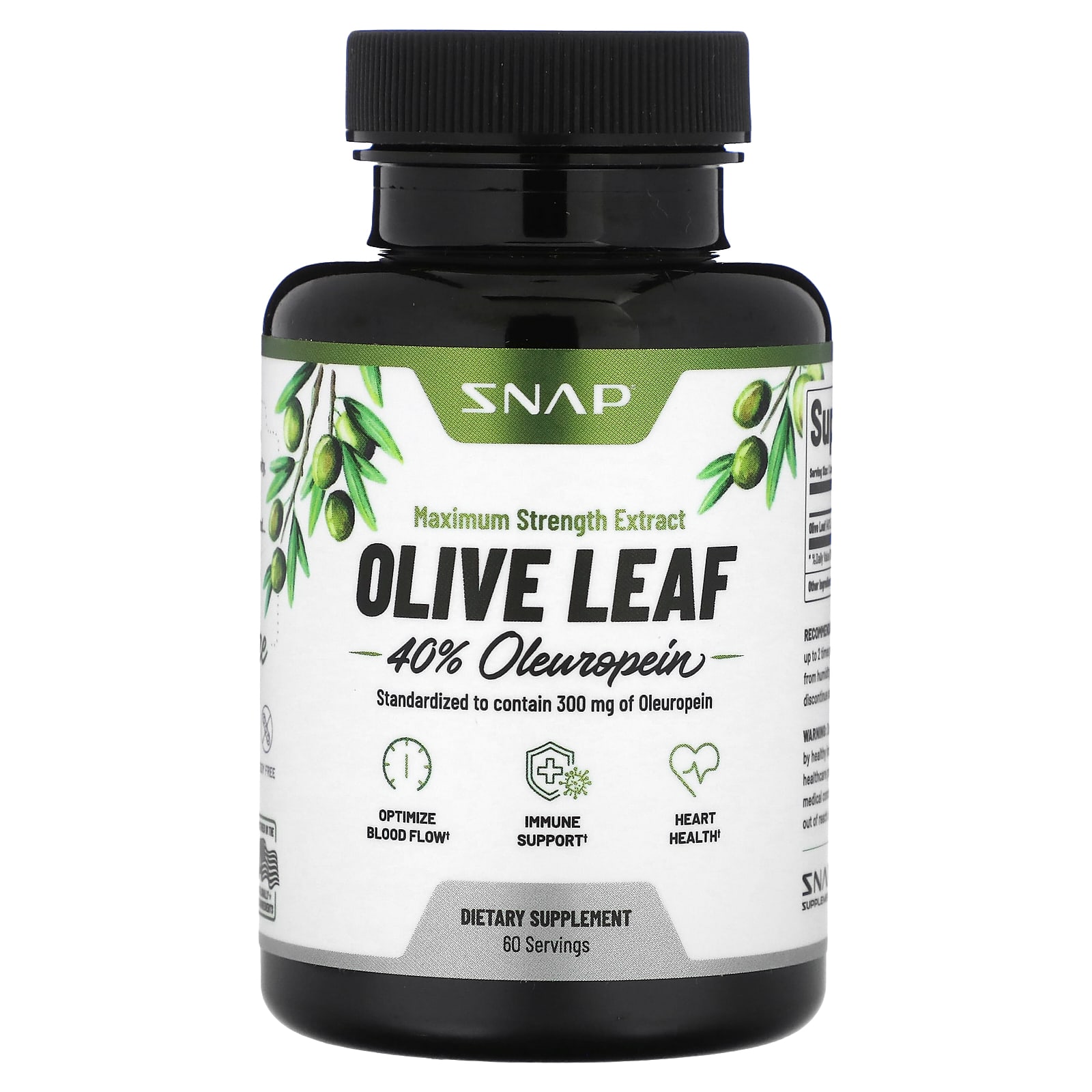 Olive Leaf, Maximum Strength, 750Mg, 60 Capsules
Olive Leaf, Maximum Strength, 750Mg, 60 Capsules