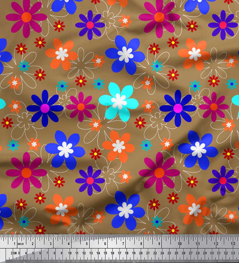 Японська креп-сатин Soimoi Grey Тканина для рукоділля з художнім квітковим принтом на метри 42 дюйми 42 Inch Wide - Poly Crepe коричневий
Японська креп-сатин Soimoi Grey Тканина для рукоділля з художнім квітковим принтом на метри 42 дюйми 42 Inch Wide - Poly Crepe коричневий