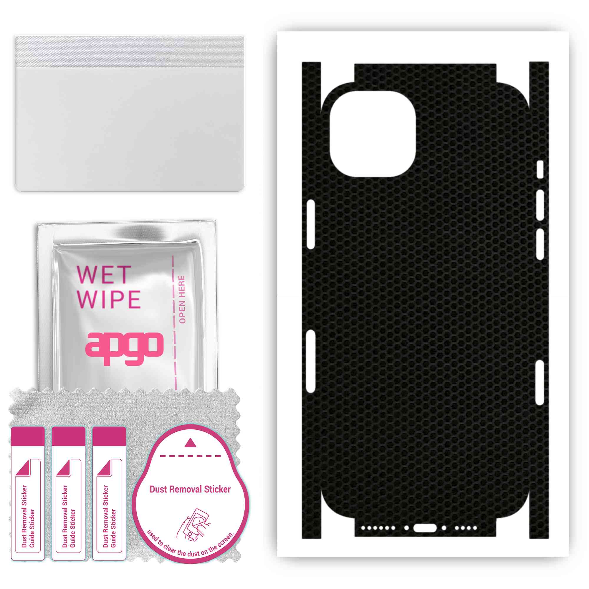 Apgo Protective Skin Sticker for the back+sides compatible with Apple iPhone 15 Plus, Full Wrap Film, Foil, Vinyl - Pattern Matrix
Apgo Protective Skin Sticker for the back+sides compatible with Apple iPhone 15 Plus, Full Wrap Film, Foil, Vinyl - Pattern Matrix