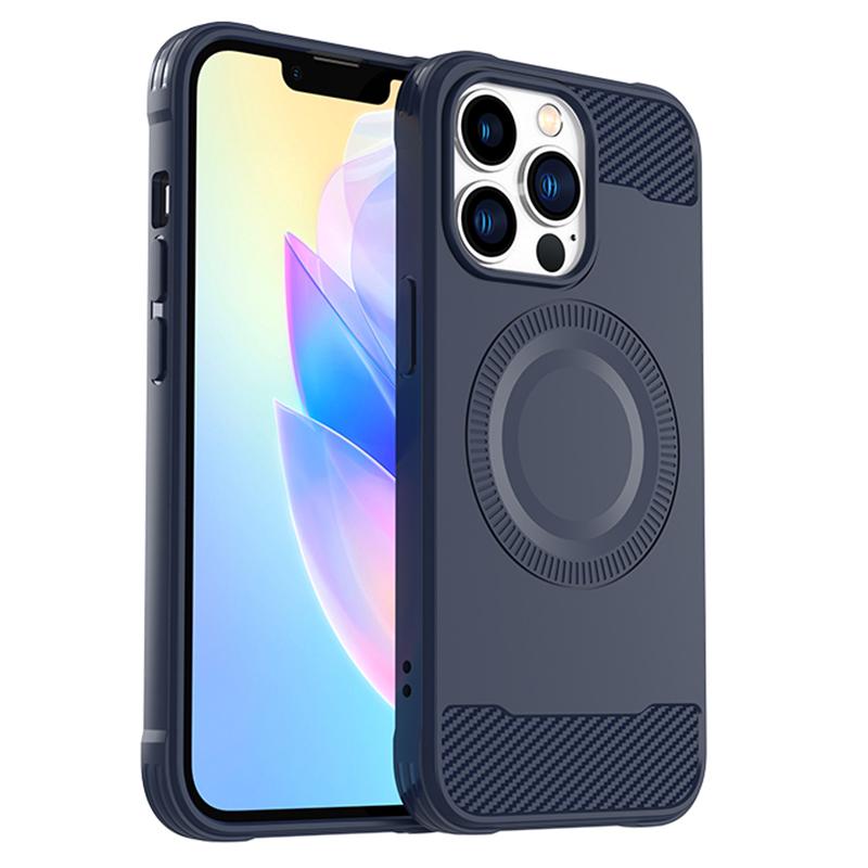 For iPhone 13 Pro Case Carbon Fiber Texture TPU Phone Cover Compatible with MagSafe Blue
For iPhone 13 Pro Case Carbon Fiber Texture TPU Phone Cover Compatible with MagSafe Blue