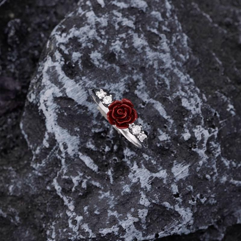 PANJBJ 925 Sterling Silver Rose Zircon Rings For Women Flower Drip Glaze Retro Design Romantic Jewelry Gift Dropshipping
PANJBJ 925 Sterling Silver Rose Zircon Rings For Women Flower Drip Glaze Retro Design Romantic Jewelry Gift Dropshipping