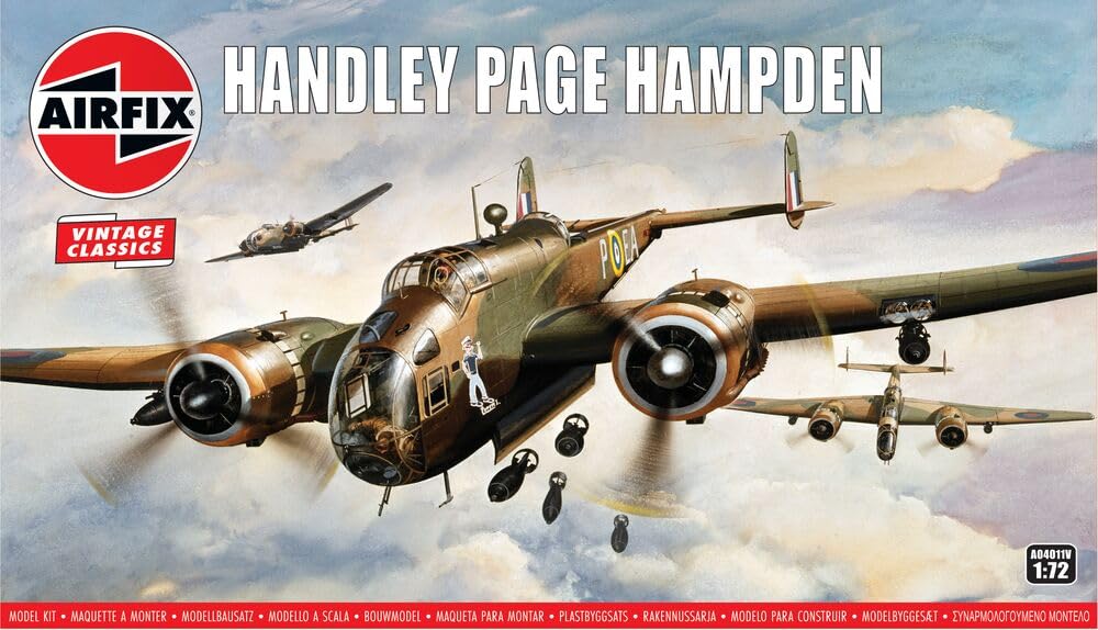 Airfix Серия Винтаж Классика Британский Handley Page Hampden Пластиковая Модель 1/72 X-4011V
Airfix Серия Винтаж Классика Британский Handley Page Hampden Пластиковая Модель 1/72 X-4011V