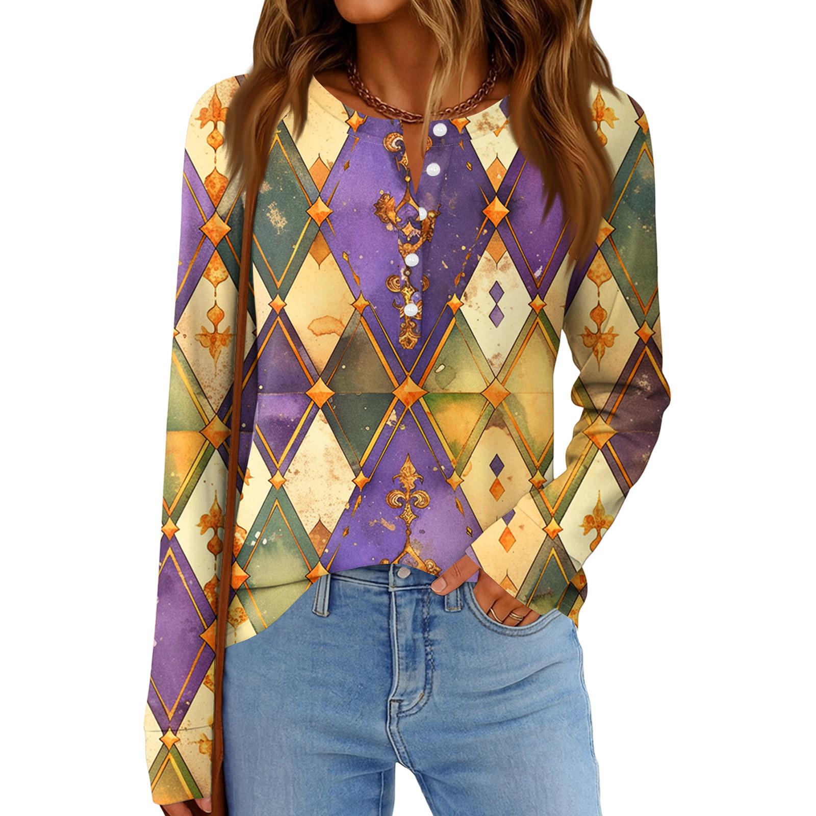 Женская модная свободная повседневная блузка с длинным рукавом и карнавальным принтом XL золотой
Женская модная свободная повседневная блузка с длинным рукавом и карнавальным принтом XL золотой