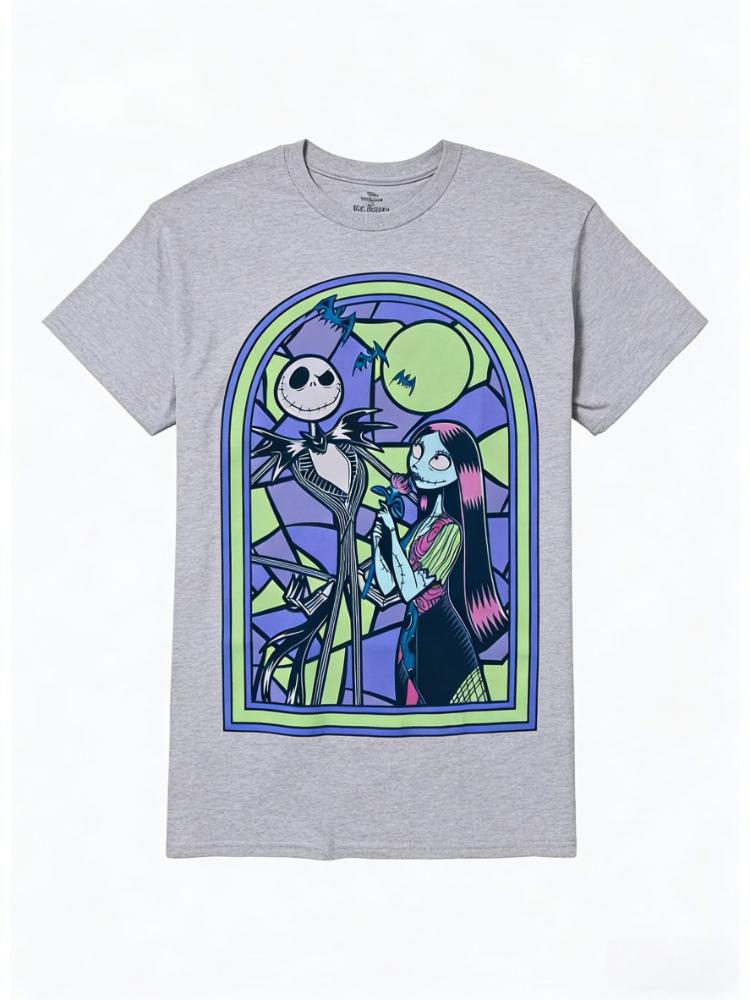 2026 Nightmare Before Christmas Jack Sally Stained Glass Print Womens TShirt Easy Fashion Plus Size Short Sleeve S
2026 Nightmare Before Christmas Jack Sally Stained Glass Print Womens TShirt Easy Fashion Plus Size Short Sleeve S