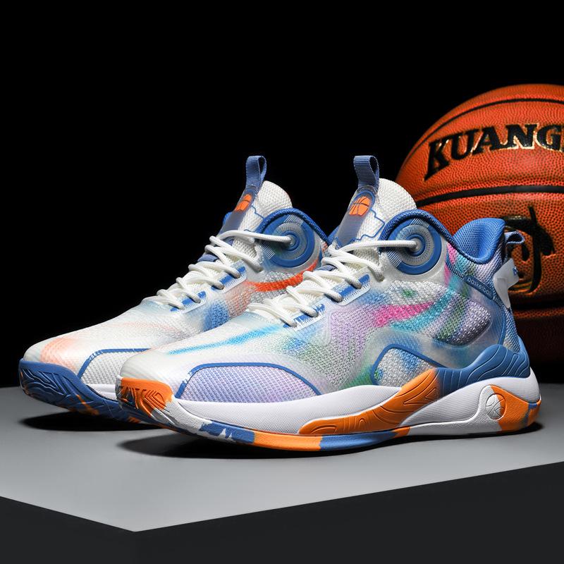 New fly-woven sports and leisure shoes high-top basketball shoes, men s shoes friction will sound actual combat youth running shoes 48
New fly-woven sports and leisure shoes high-top basketball shoes, men s shoes friction will sound actual combat youth running shoes 48
